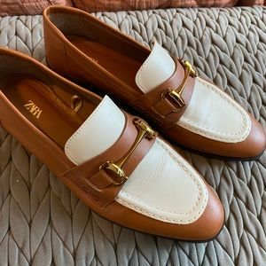 Zara two tone loafers, women’s size 38